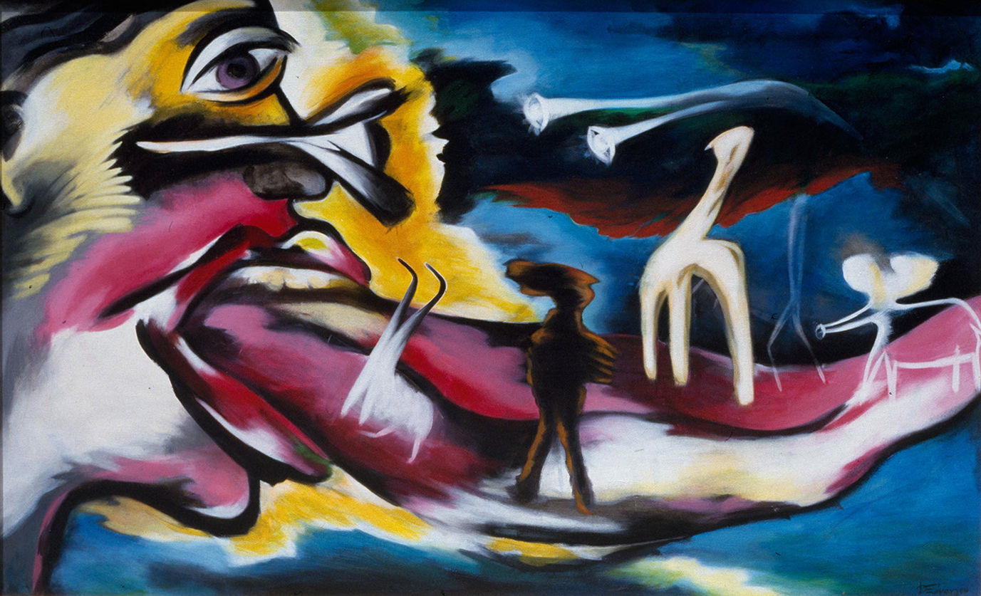 Title: Logos (Painting) 4
Materials: Acrylic
Size: 110x180 cm
Year: 1984