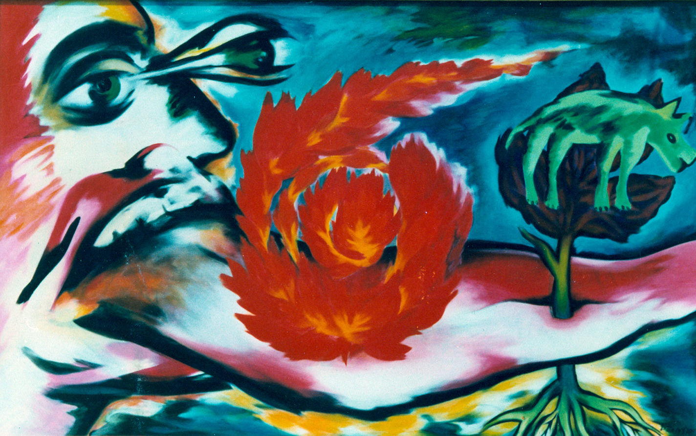 Title: Logos (Painting) 5
Materials: Acrylic
Size: 120x200 cm
Year: 1984